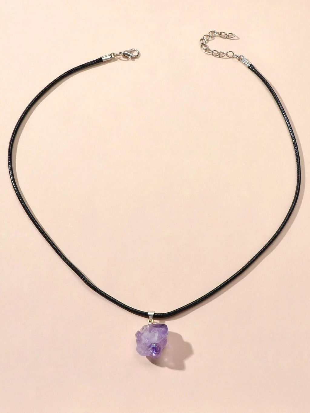 Collier Charme Améthyste Naturelle — Bijou Cristal Femme