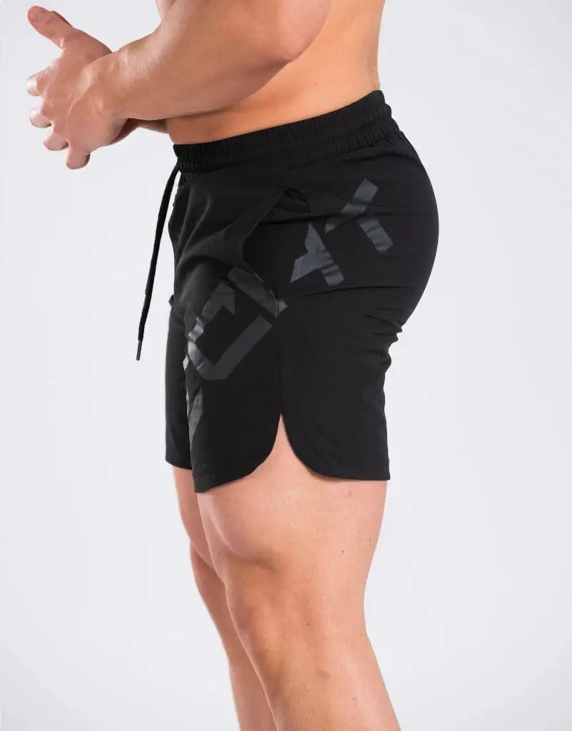 Short Homme Casual – Imprimé Lettre, Séchage Rapide
