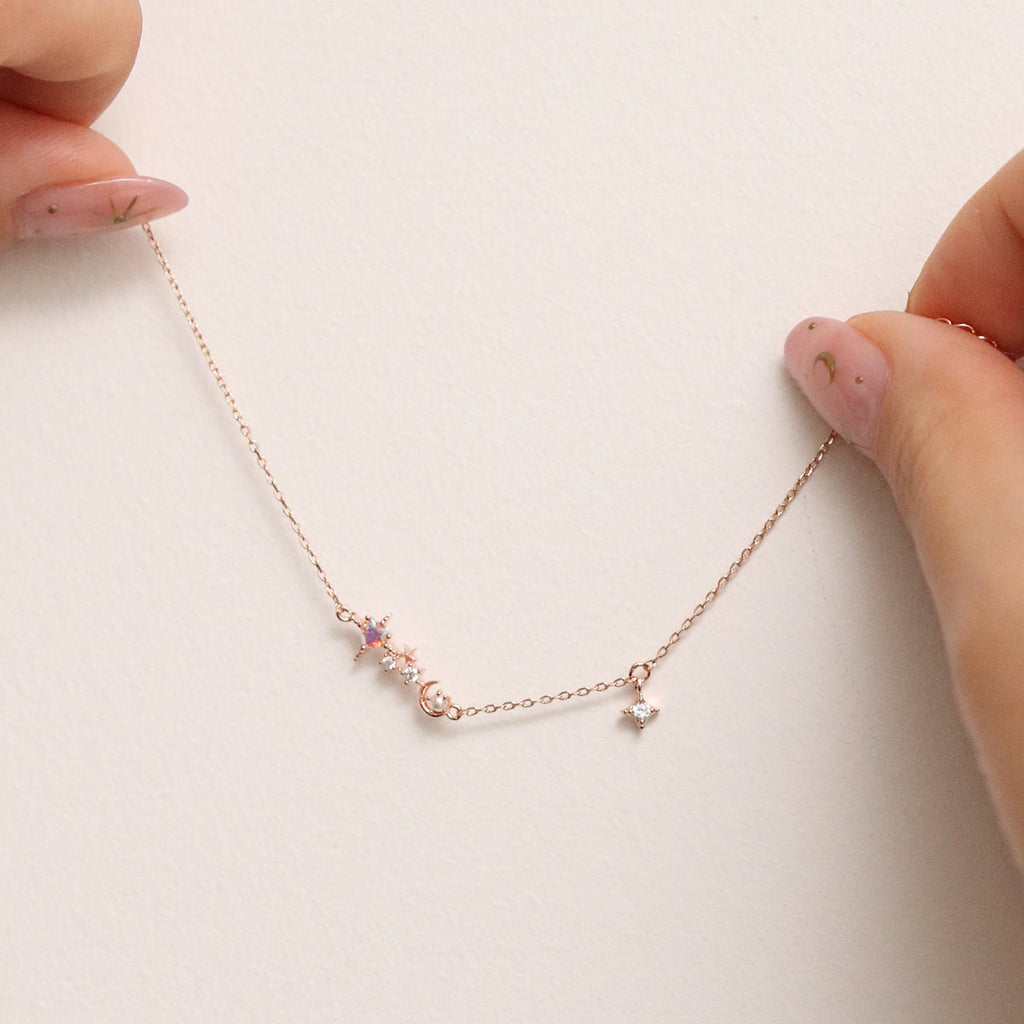 Bracelet Charme Perle & Topaze Fumée — Bijou Femme