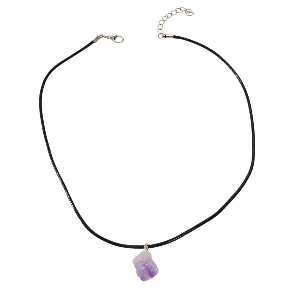 Collier Charme Améthyste Naturelle — Bijou Cristal Femme