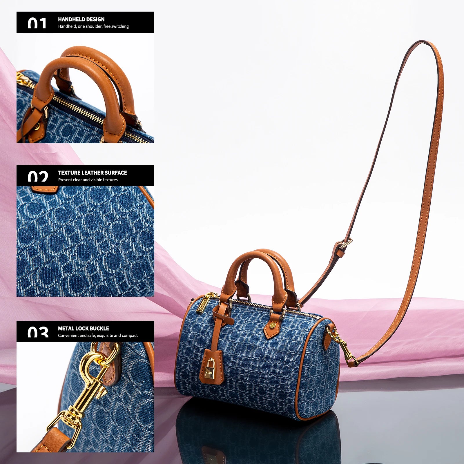 Sac Bandoulière Cowboy Pillow Bag 2025 — Sac à Main Femme Casual & Soirée
