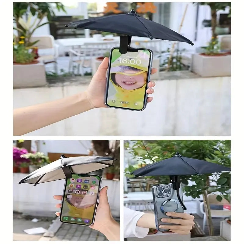 Support Téléphone Pare-Soleil avec Clip — Plage, Photo, Voiture, Protection UV