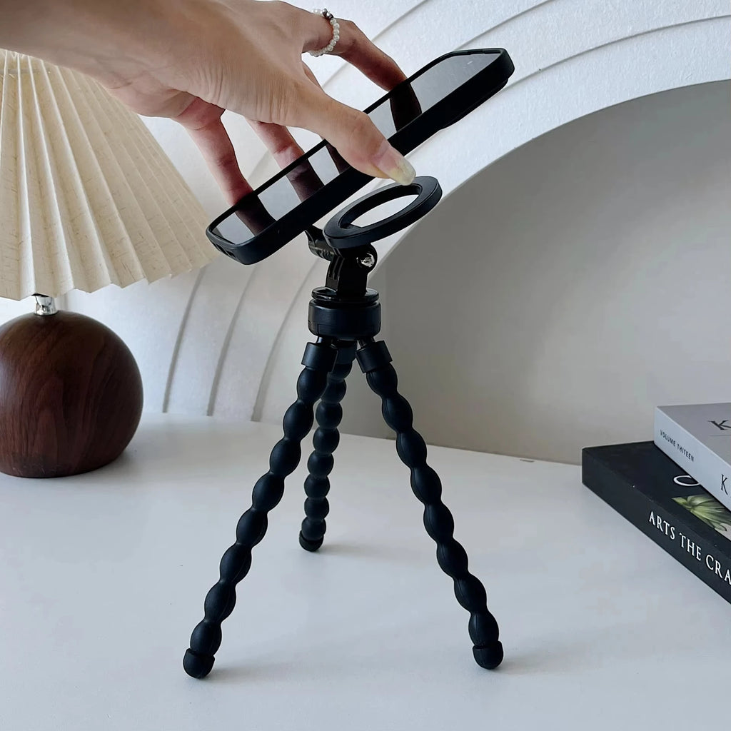 Trépied Magnétique MagSafe Poulpe Mini — Flexible, Universel, Selfies & Vidéos