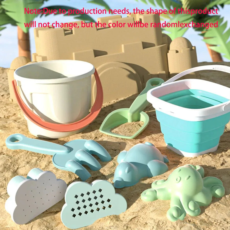 Set de Jouets de Plage Colorés pour Enfants — Seau, Moules & Accessoires Sable