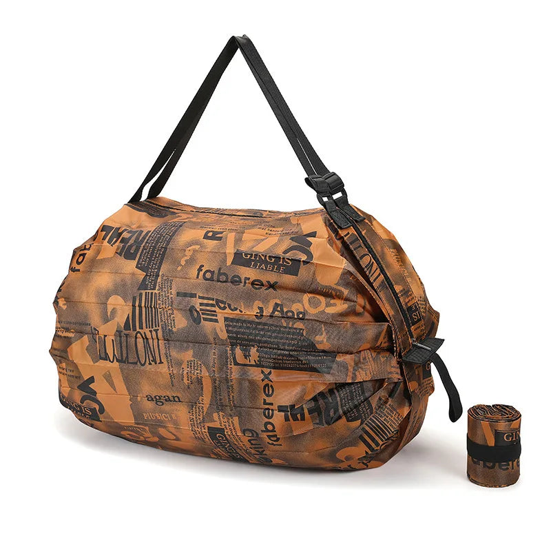Sac Shopping Pliable Grande Capacité — Tote Bag Nylon Multifonction Plage & Voyage