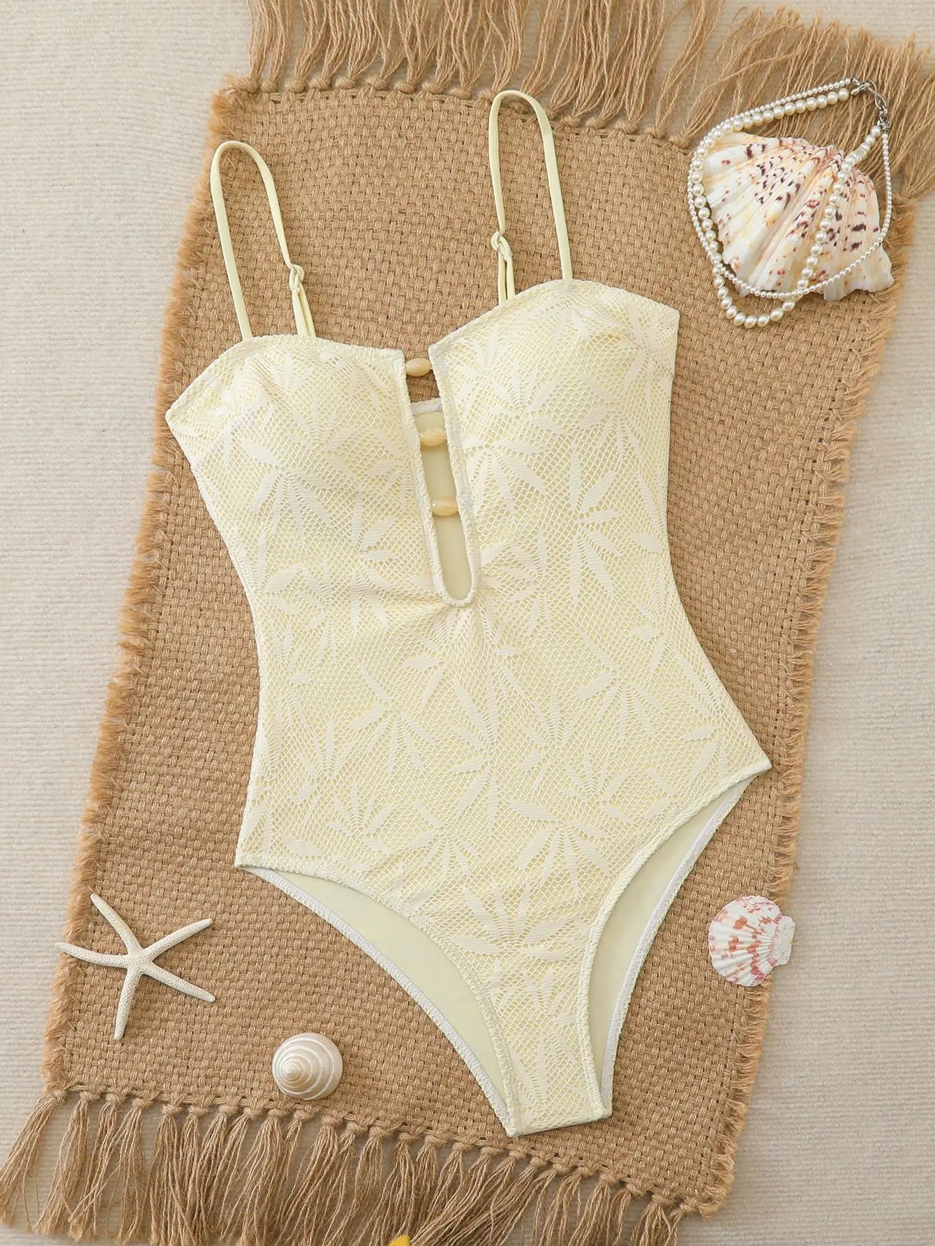Monokini Boho Strappy Dos Nu 2026 — Maillot Une Pièce Vacances Femme