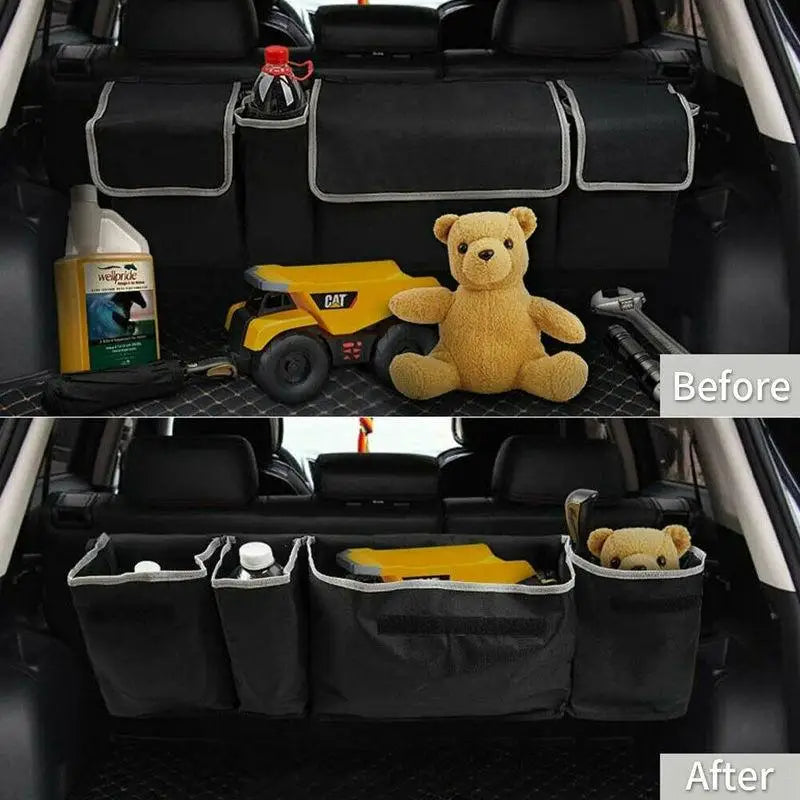 Organiseur Siège Arrière Voiture – Poche Rangement Suspendue en Tissu Oxford