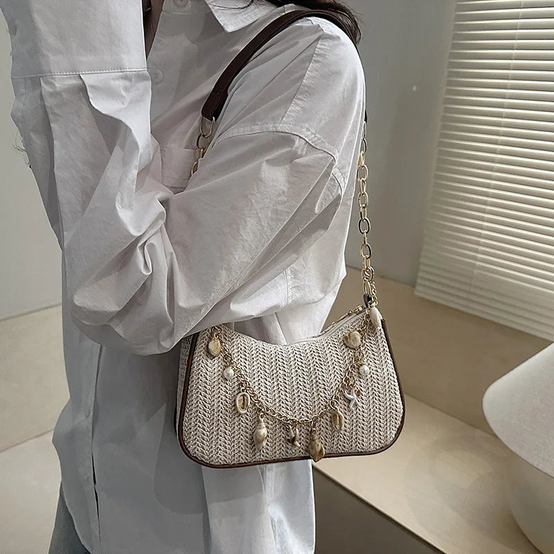 Sac Bandoulière Nylon Léger — Petit Sac Épaule Femme Casual Printemps