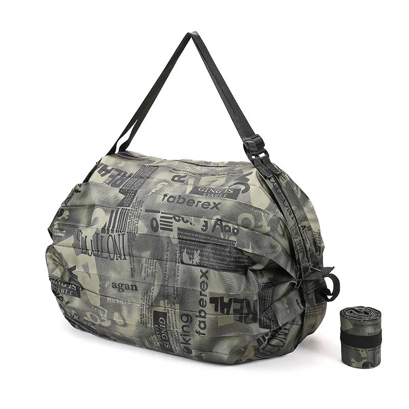 Sac Shopping Pliable Grande Capacité — Tote Bag Nylon Multifonction Plage & Voyage