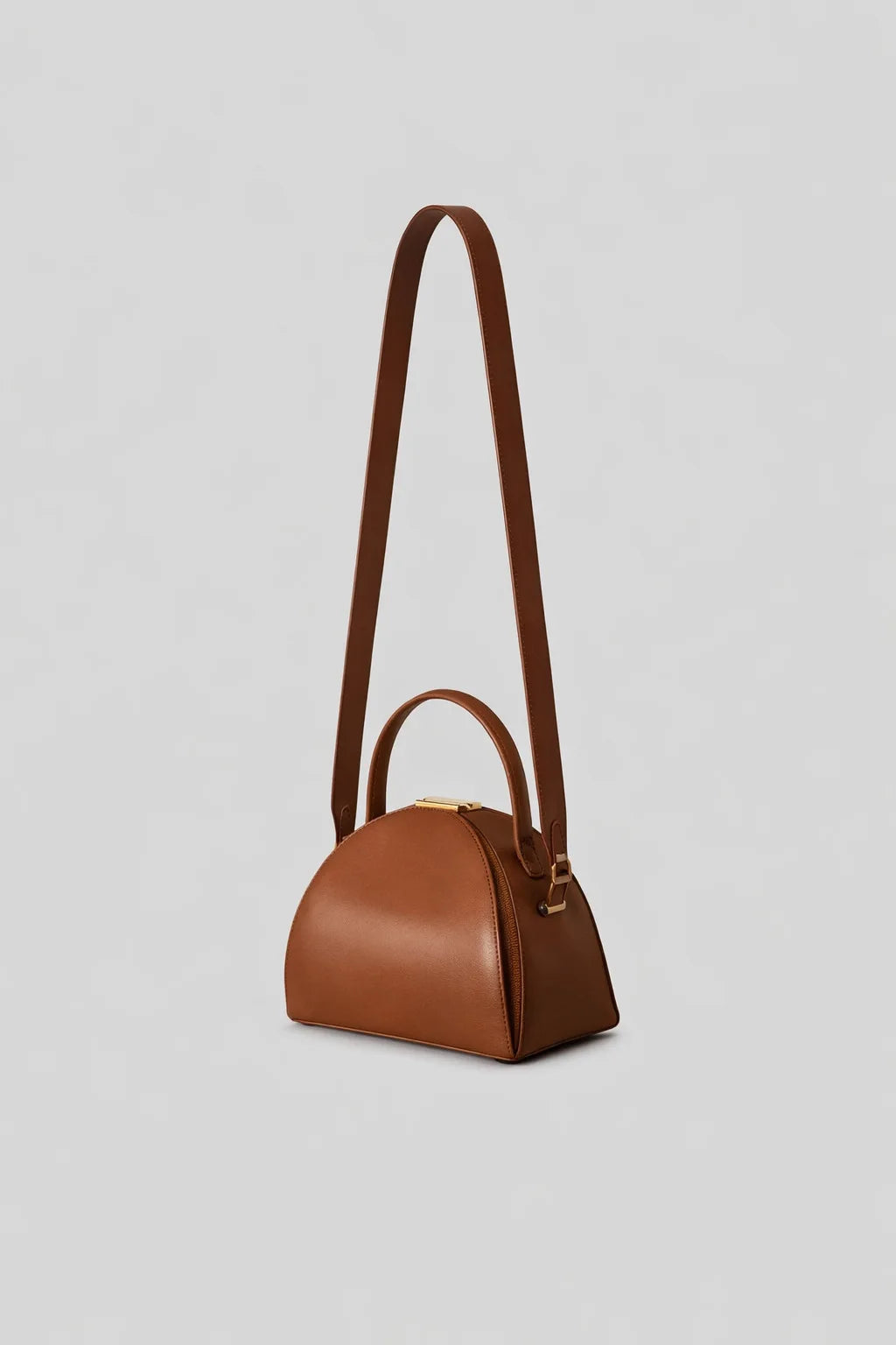 Sac Box Semi-Circulaire — Sac À Main Cuir Vegan PU Femme Forme Originale