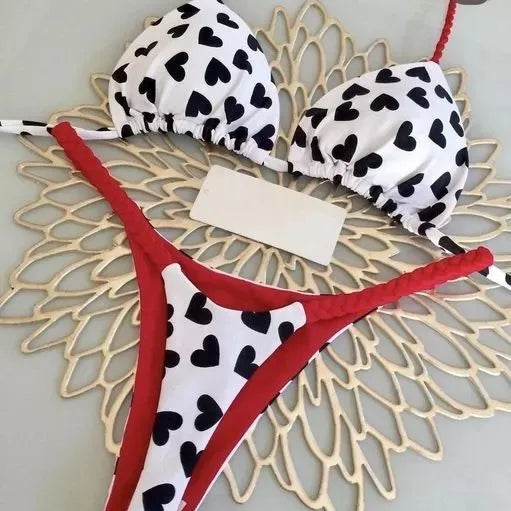 Bikini Femme Imprimé — Bas G-String & Plage