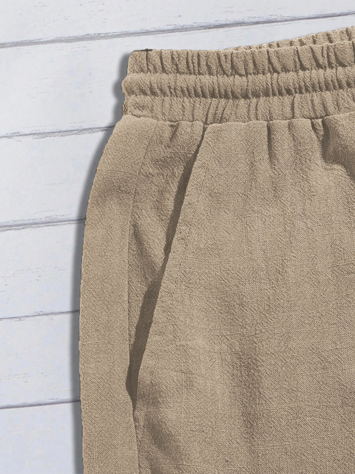 Short en Lin pour Homme – Coupe Ample, Style Casual, Respirant