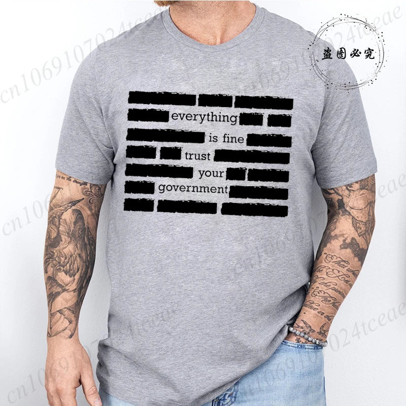 T-Shirt Homme Humour — Imprimé Everything Is Fine