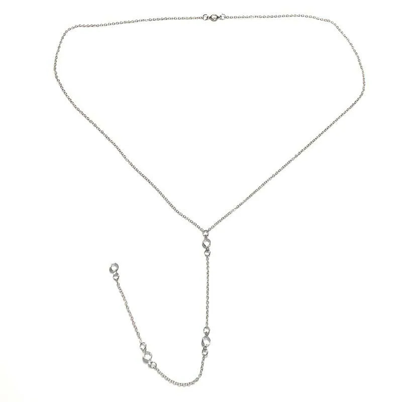 Chaîne de Dos Cristal Métal Doré — Bijou de Corps Zircon Femme Mariée