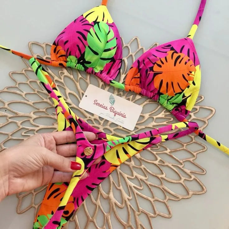 Bikini Femme Imprimé — Bas G-String & Plage