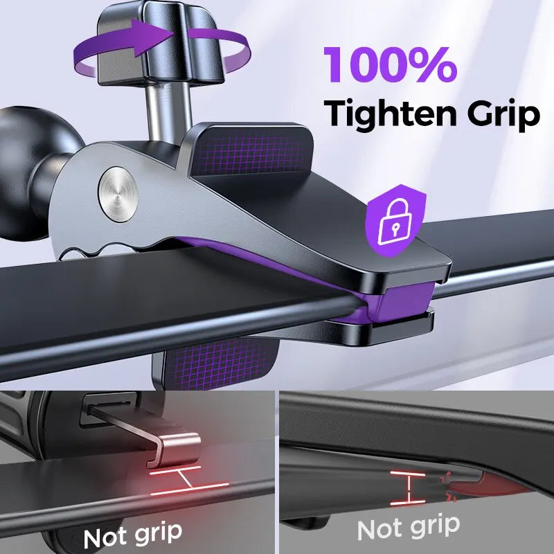 Support Voiture Universel pour Grille d'Aération — Rotation 360° Mains Libres
