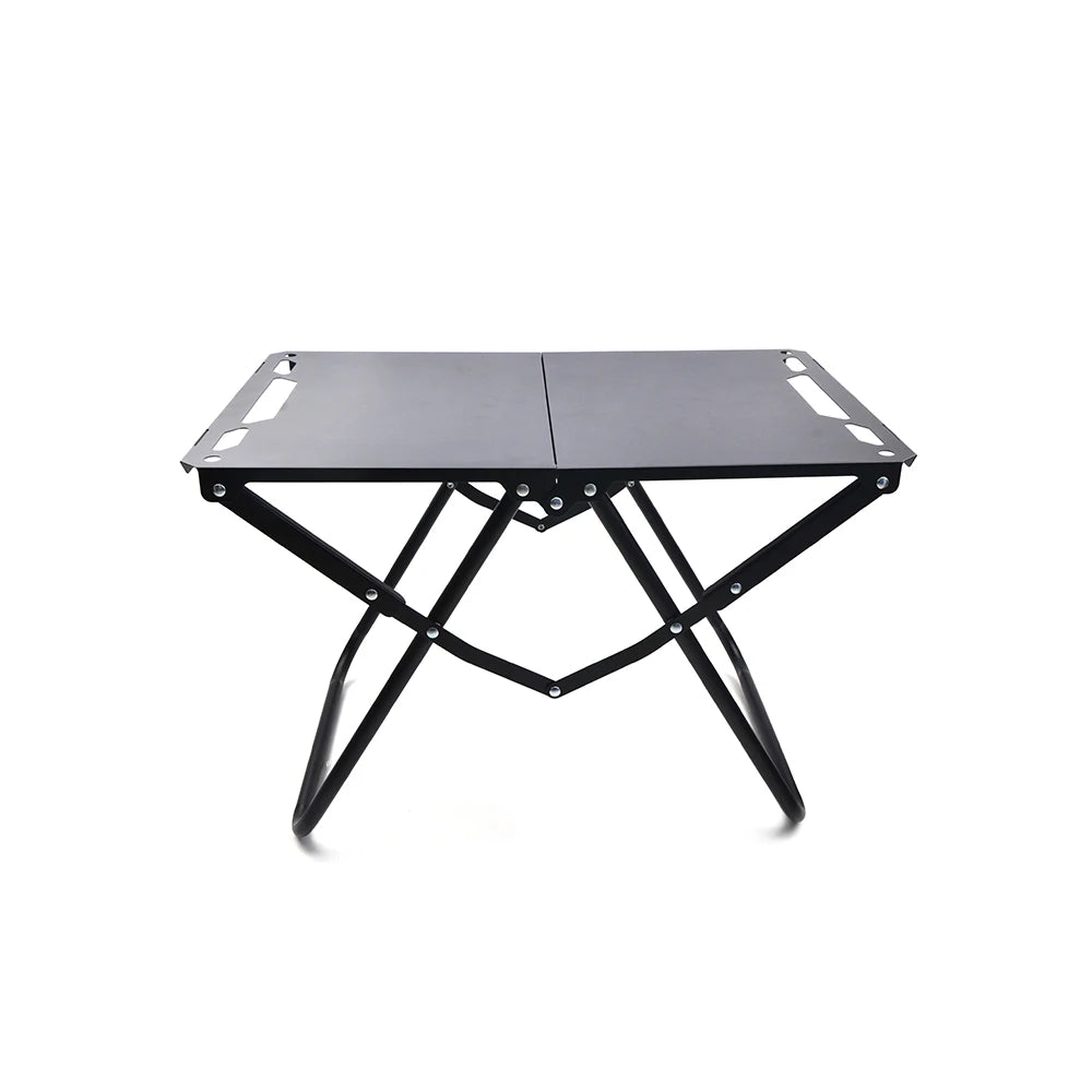 Table de Pique-Nique Pliable IGT — Table de Camping & Plage en Acier Carbone