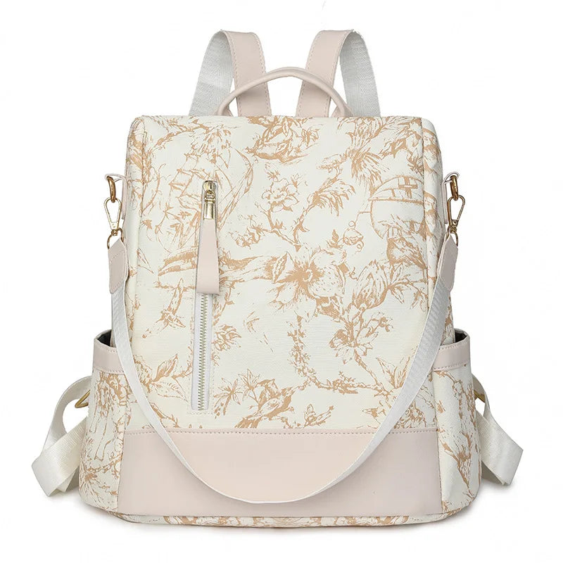 Sac à Dos Tendance Femme — Grande Capacité Cuir PU Style Rétro