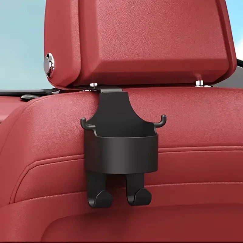 Porte-Bagages Multifonction pour Siège Auto — Crochets, Porte-Gobelet & Rangement PP