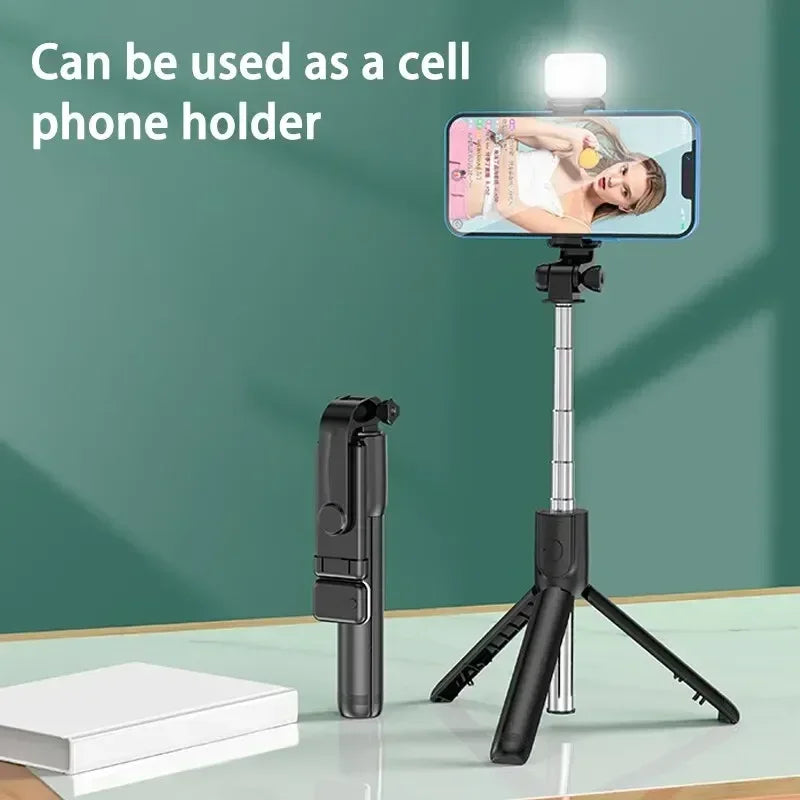 Perche à Selfie Télescopique Trépied Bluetooth 700mm — Télécommande Sans Fil