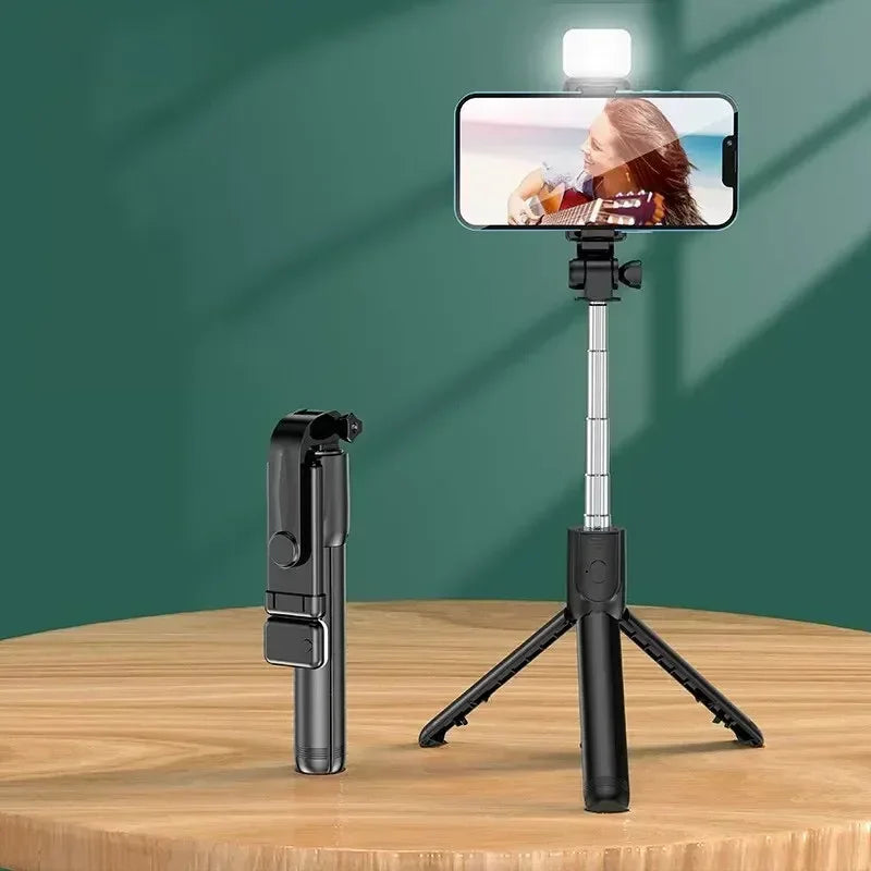 Perche à Selfie Télescopique Trépied Bluetooth 700mm — Télécommande Sans Fil
