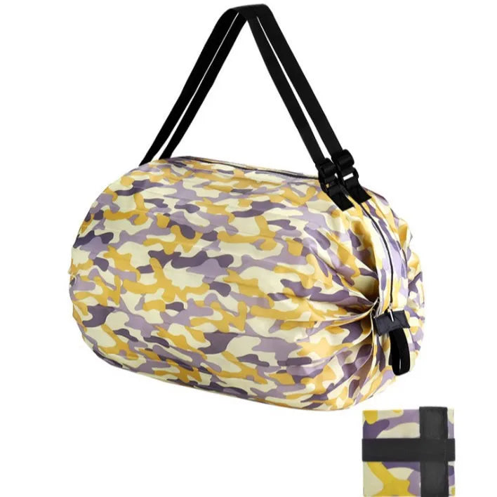 Sac Shopping Pliable Grande Capacité — Tote Bag Nylon Multifonction Plage & Voyage