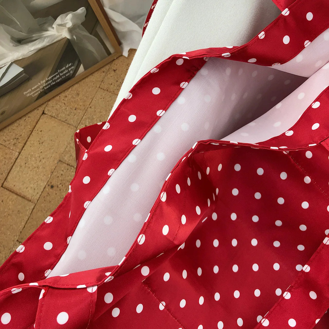 Grand Sac Épaule À Pois — Tote Bag Femme Grande Capacité Casual