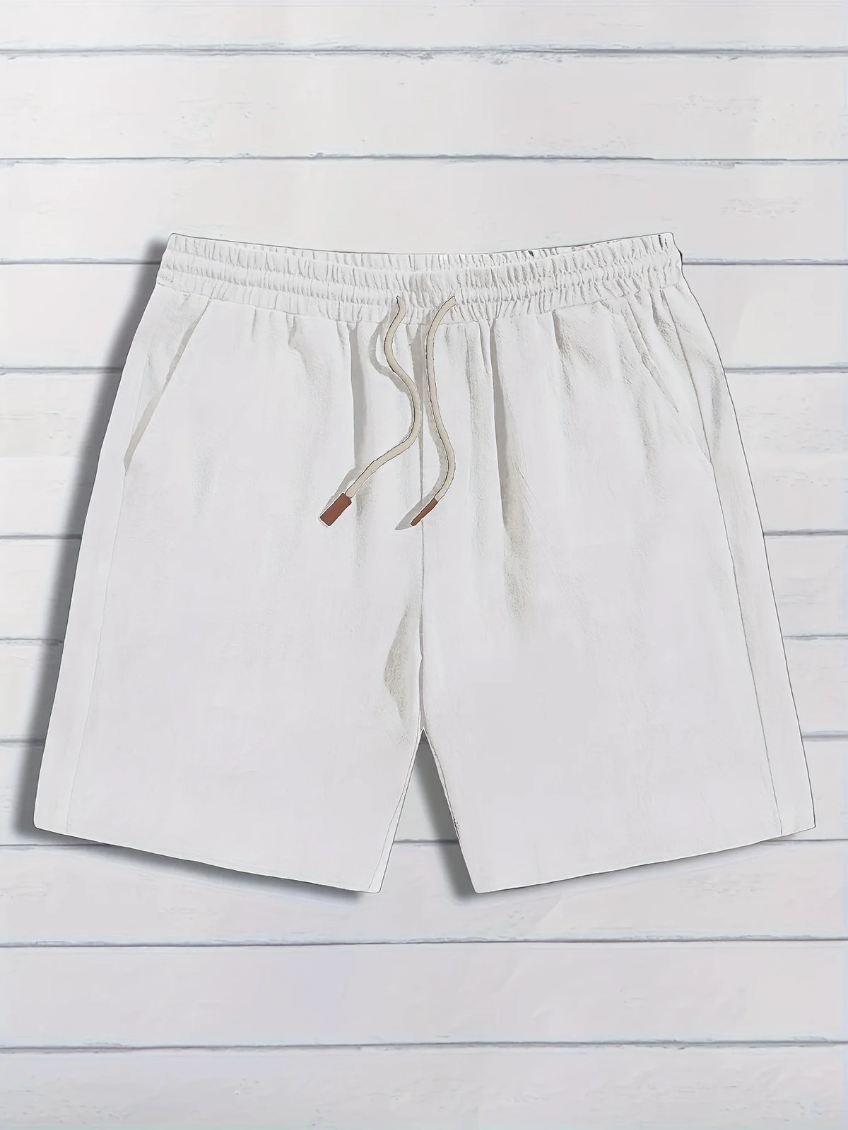 Short en Lin pour Homme – Coupe Ample, Style Casual, Respirant