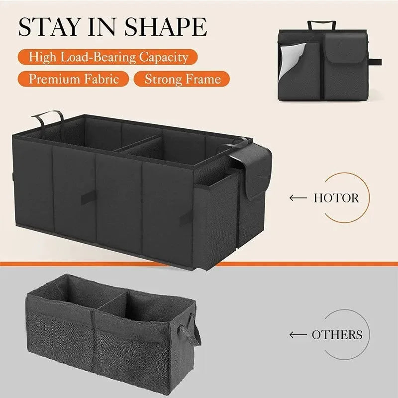 Boîte de Rangement Pliable pour Coffre de Voiture — Grande Capacité