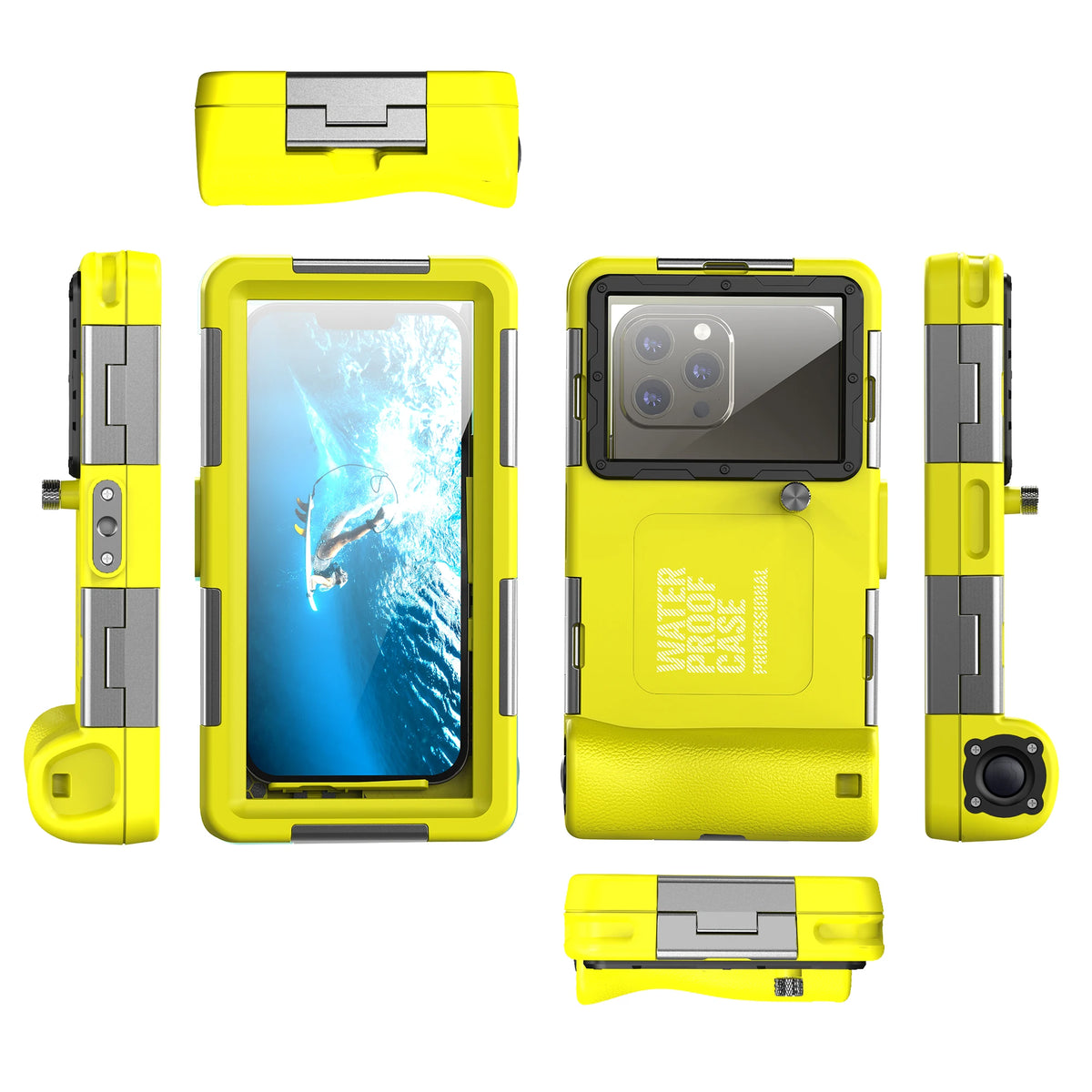 Coque Étanche Shellbox IP68 — 15m/50ft, Anti-Choc, Avec Lanière, Universelle 6,9"