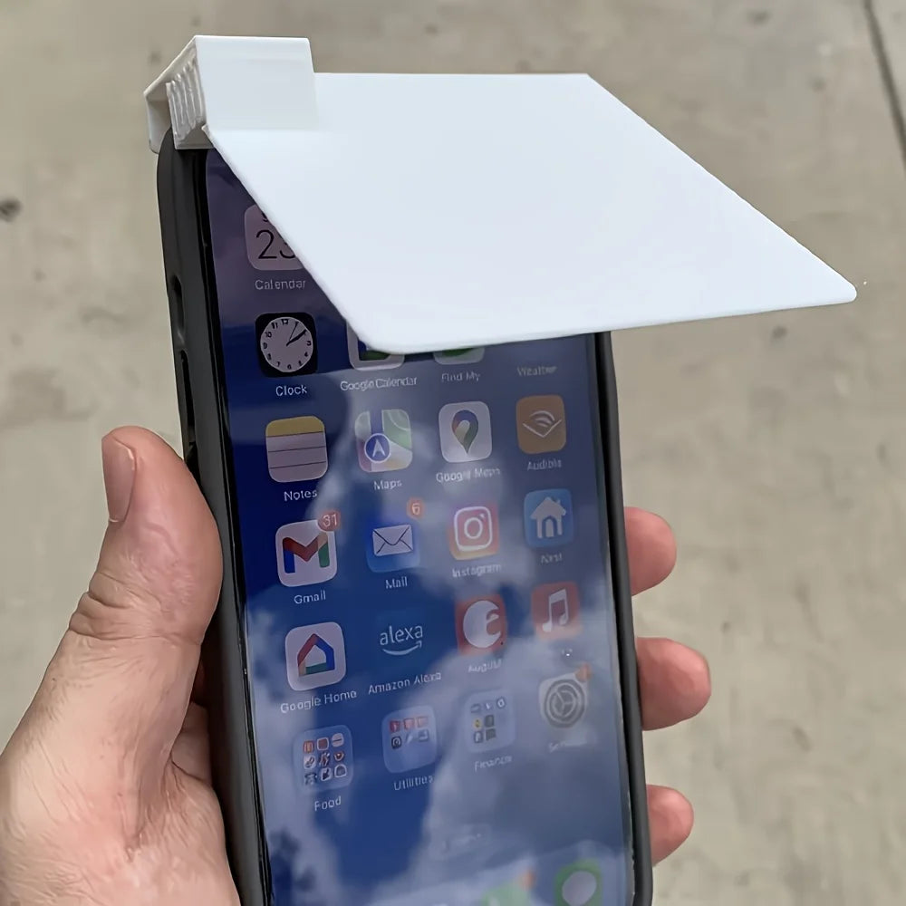 Pare-Soleil pour Téléphone — Écran Lisible en Plein Soleil, Anti-Reflets