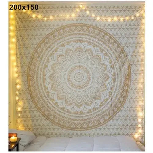 Tapisserie Mandala Bohème — Serviette Yoga Plage & Décoration Murale