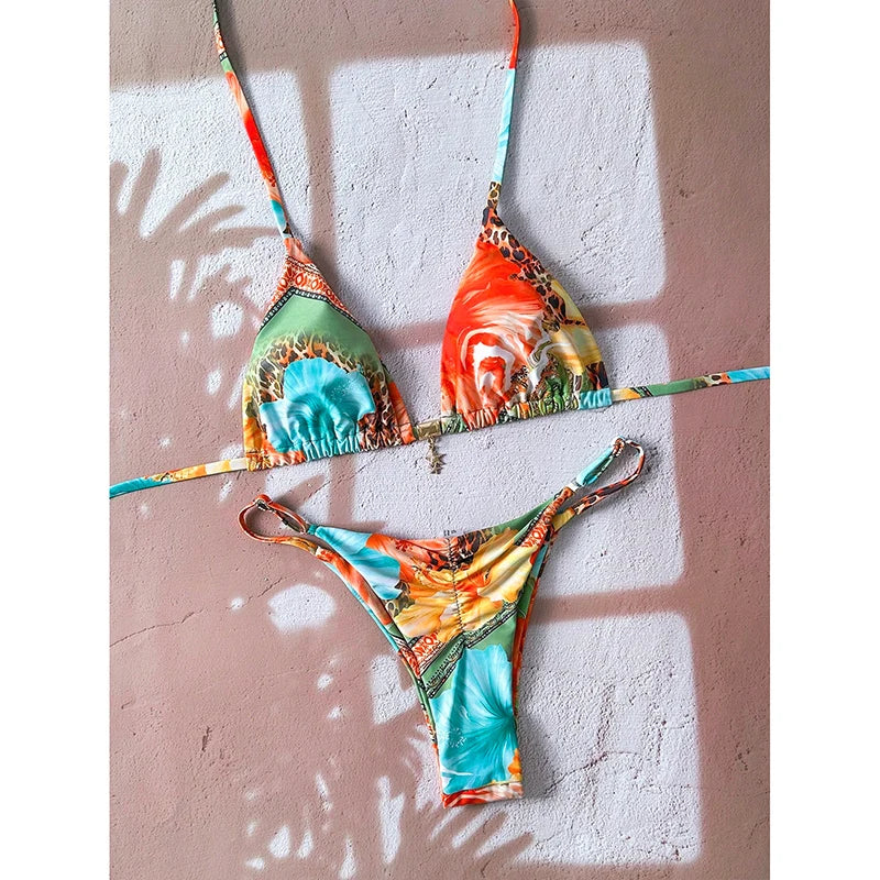 Bikini Push-Up Léopard — Deux Pièces Femme