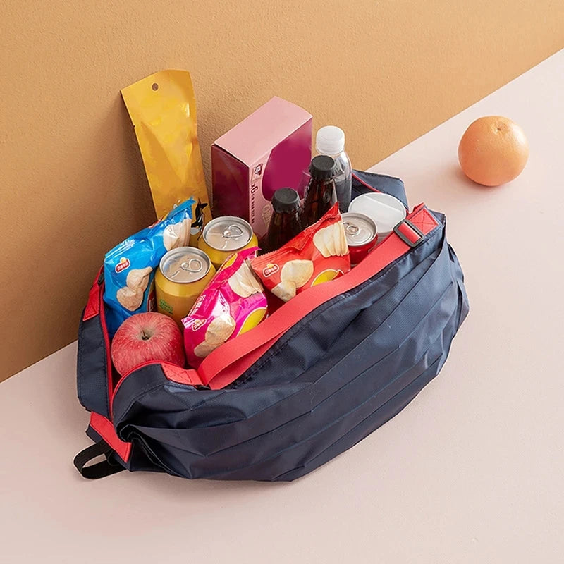 Sac Shopping Pliable Grande Capacité — Tote Bag Nylon Multifonction Plage & Voyage
