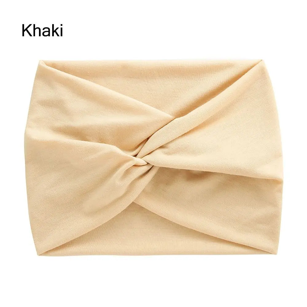 Bandeau Cheveux Torsadé Extra Large — Style Boho, 28 Coloris