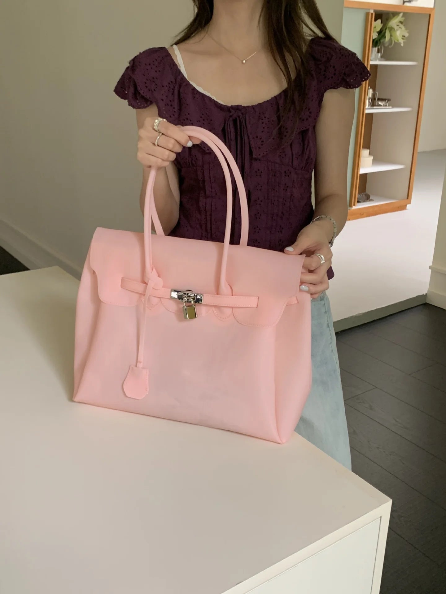 Sac Jelly Y2K — Tote Bag PVC Imperméable Couleurs Bonbon Été 2026