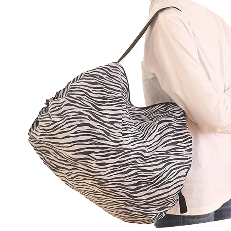 Sac Shopping Pliable Imperméable — Tote Bag Grande Capacité Plage & Courses