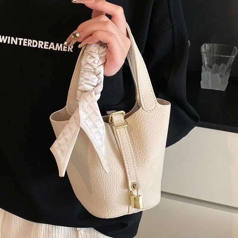 Sac Seau Texturé Litchi — Sac À Main Femme Élégant Style Minimaliste 2026