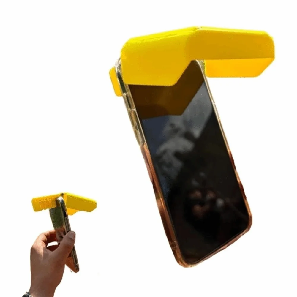 Pare-Soleil Plage 3D pour Téléphone — Anti-Reflets, Angle Ajustable, Piscine & Plage