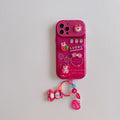 Coque iPhone Support Miroir Motif Cartoon Candy Color — Antichoc Mat iPhone X à 17 Pro Max