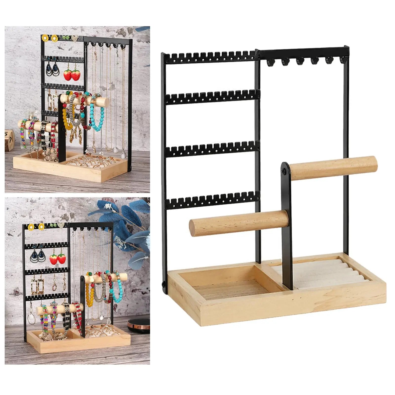 Présentoir 4 Étages Bureau — Support Montres & Accessoires
