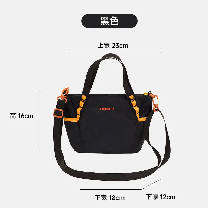 Sac Convertible Nylon Bicolore Léger — Tote Bag Bandoulière Épaule Femme
