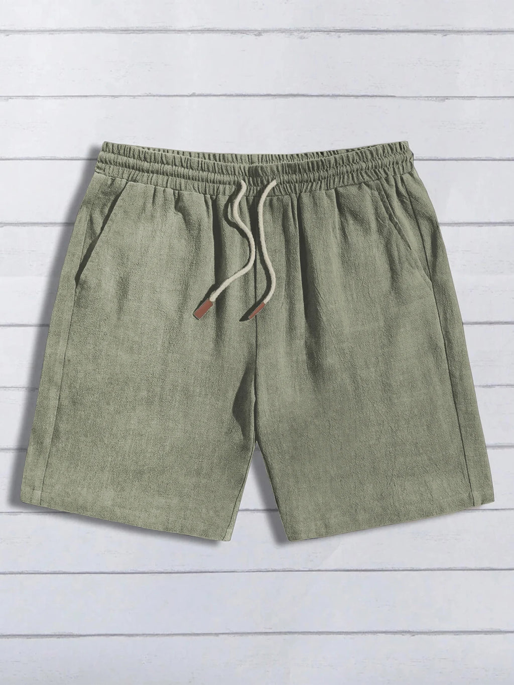 Short en Lin pour Homme – Coupe Ample, Style Casual, Respirant