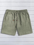Short en Lin pour Homme – Coupe Ample, Style Casual, Respirant