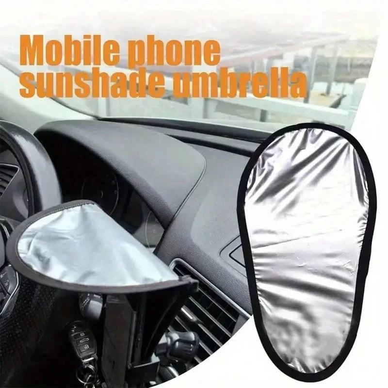 Pare-Soleil Voiture Pliable Aluminium Anti-UV — Protection Solaire Téléphone Universel
