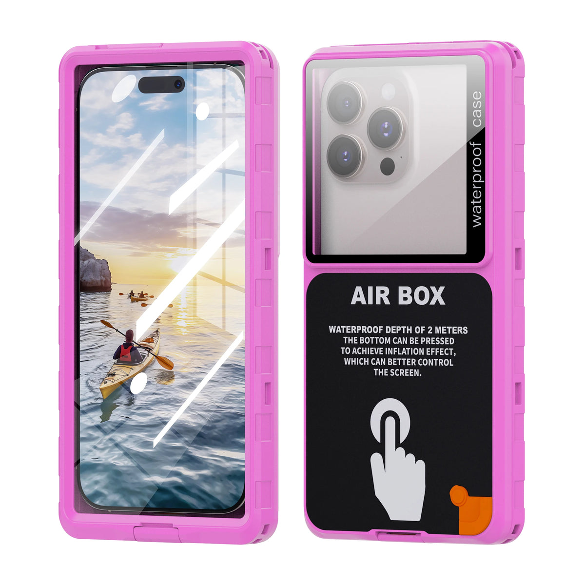 Étui Étanche Shellbox IP68 Universel 6,9" — Transparent, Tactile Sous l’Eau, Avec Lanière