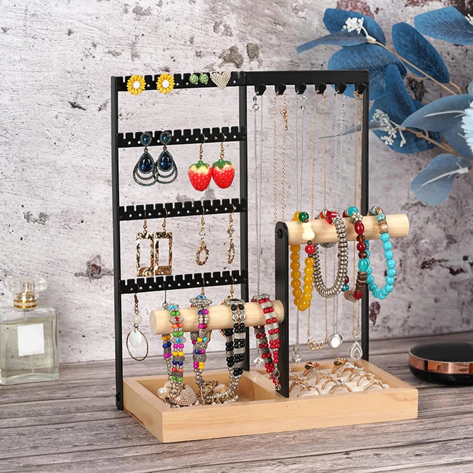 Présentoir 4 Étages Bureau — Support Montres & Accessoires