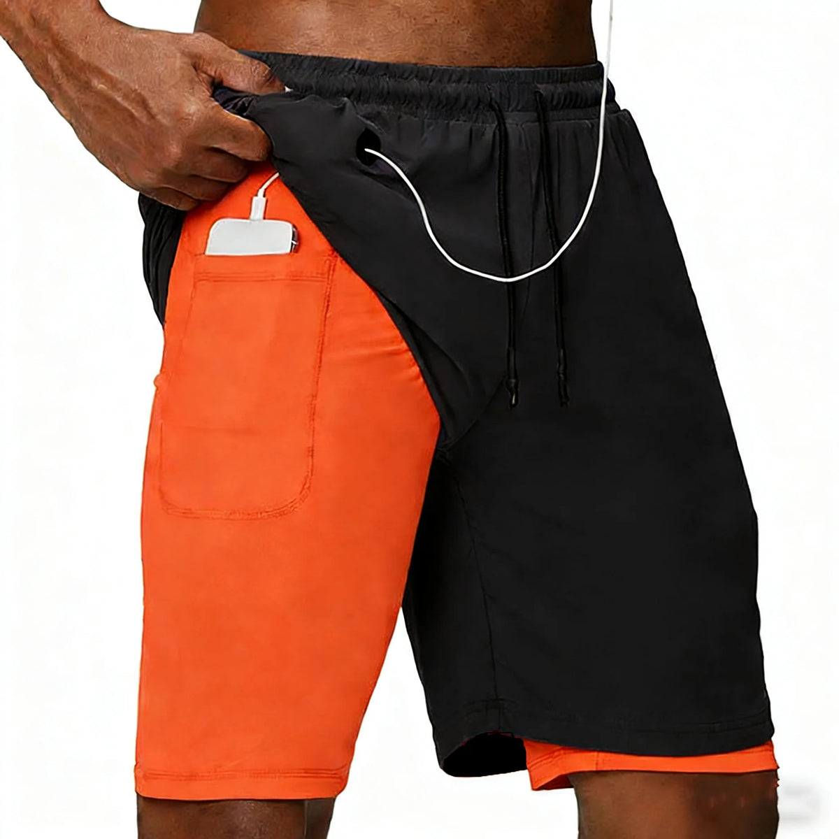 Short Sport Homme Double Couche – Fitness & Running