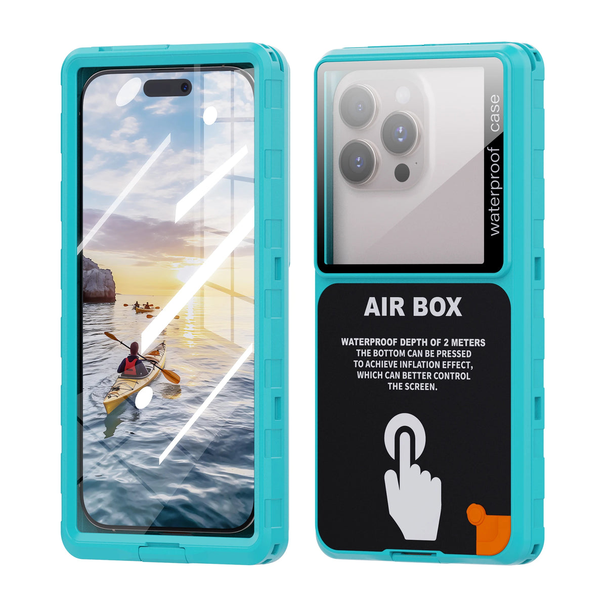 Étui Étanche Shellbox IP68 Universel 6,9" — Transparent, Tactile Sous l’Eau, Avec Lanière