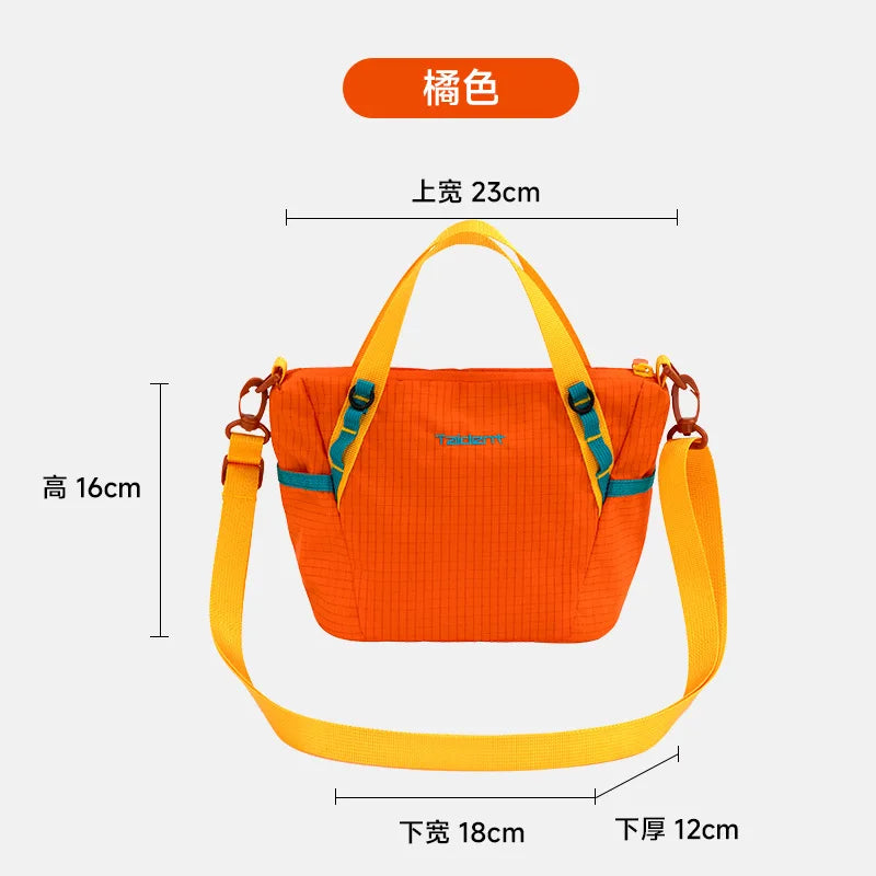 Sac Convertible Nylon Bicolore Léger — Tote Bag Bandoulière Épaule Femme